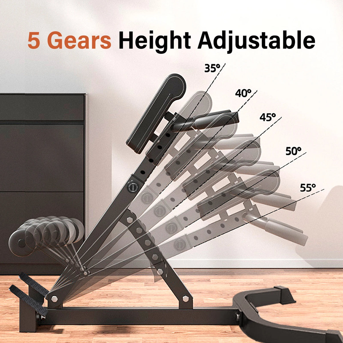 Adjustable Folding Roman Chair Hyperextension Bench For Core