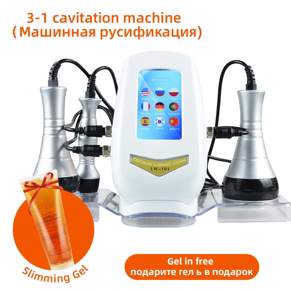 MISSHEART 3 In 1 Beauty Body Slimming Massager Cavitation Machine