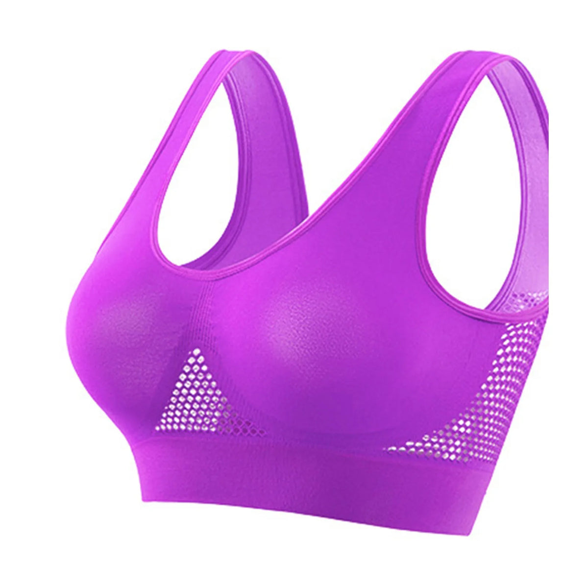 Womens High Support Racerback Sports Bra For Running Yoga Fitness