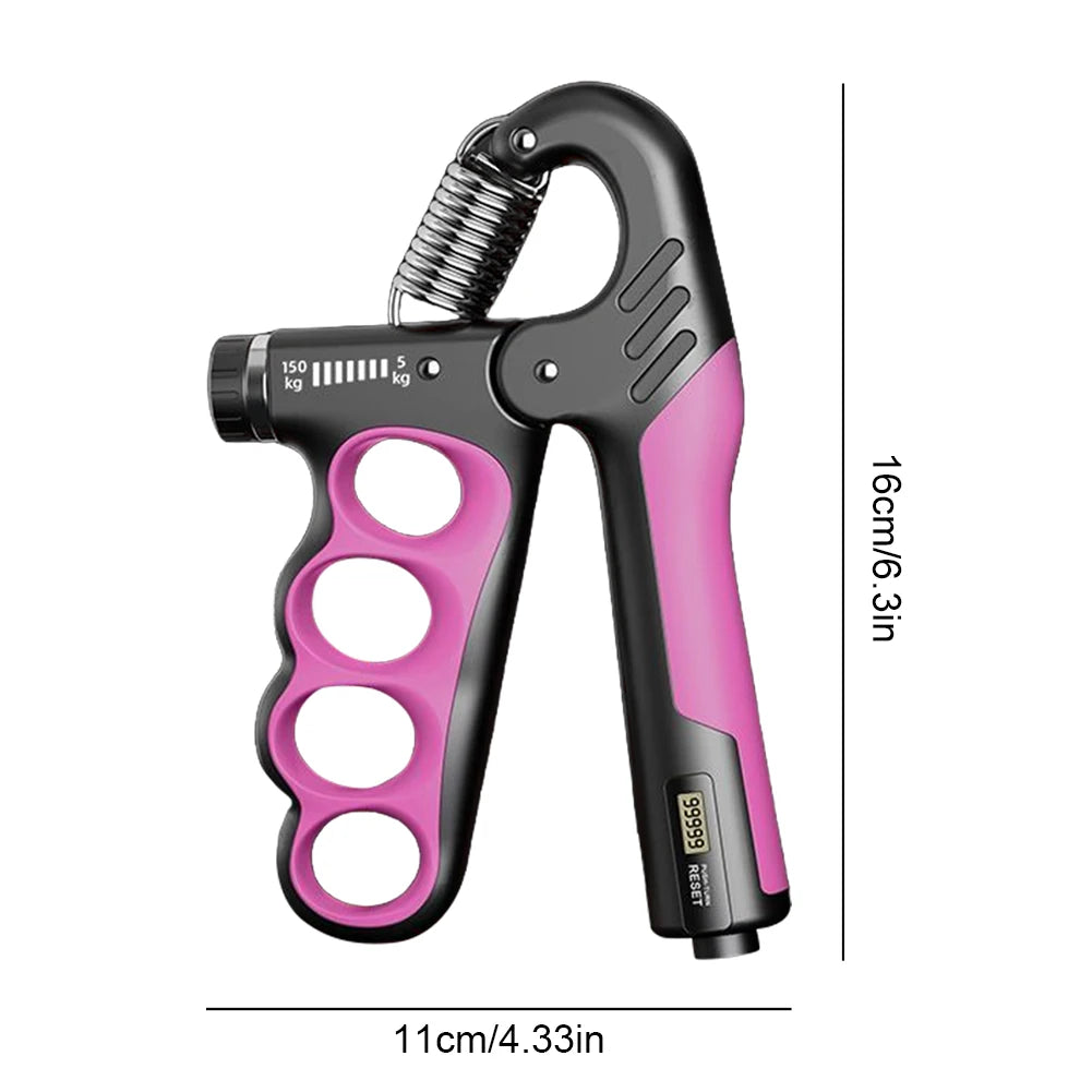 Adjustable Ergonomic Hand Grip Strengthener With Resistance Counter