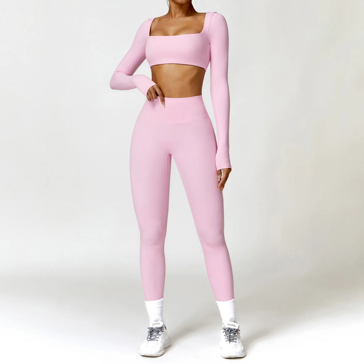Hearuisavy Women Quick Dry Two Piece Yoga Fitness Athletic Set