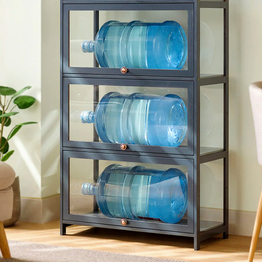 Acrylic Display Case for Anime Figures Collectibles with Detachable Shelves