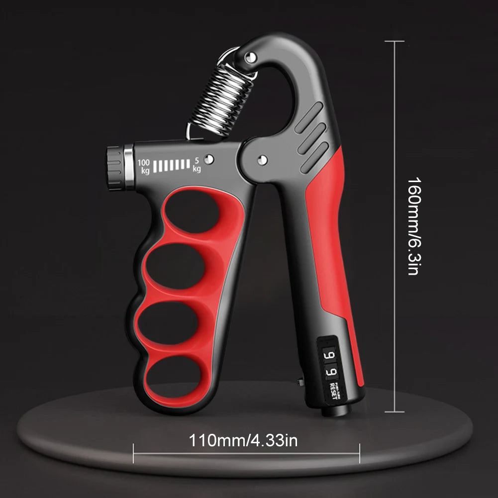 Adjustable Ergonomic Hand Grip Strengthener With Resistance Counter