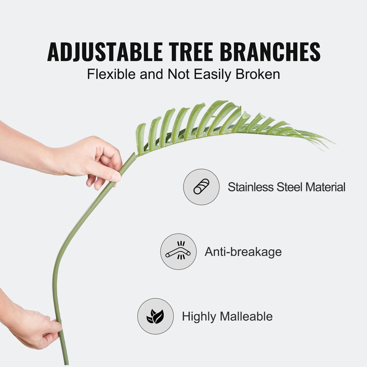 SucceBuy Artificial Palm Tree Indoor Outdoor Faux Plant Low Maintenance