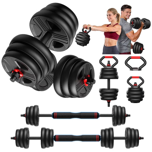 FED Fitness Adjustable Multi Function Dumbbell And Barbell Set