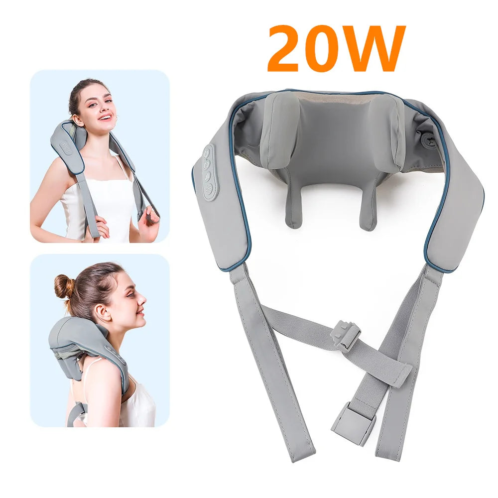 Foreverlily Wireless Neck and Shoulder Kneading Massage Shawl
