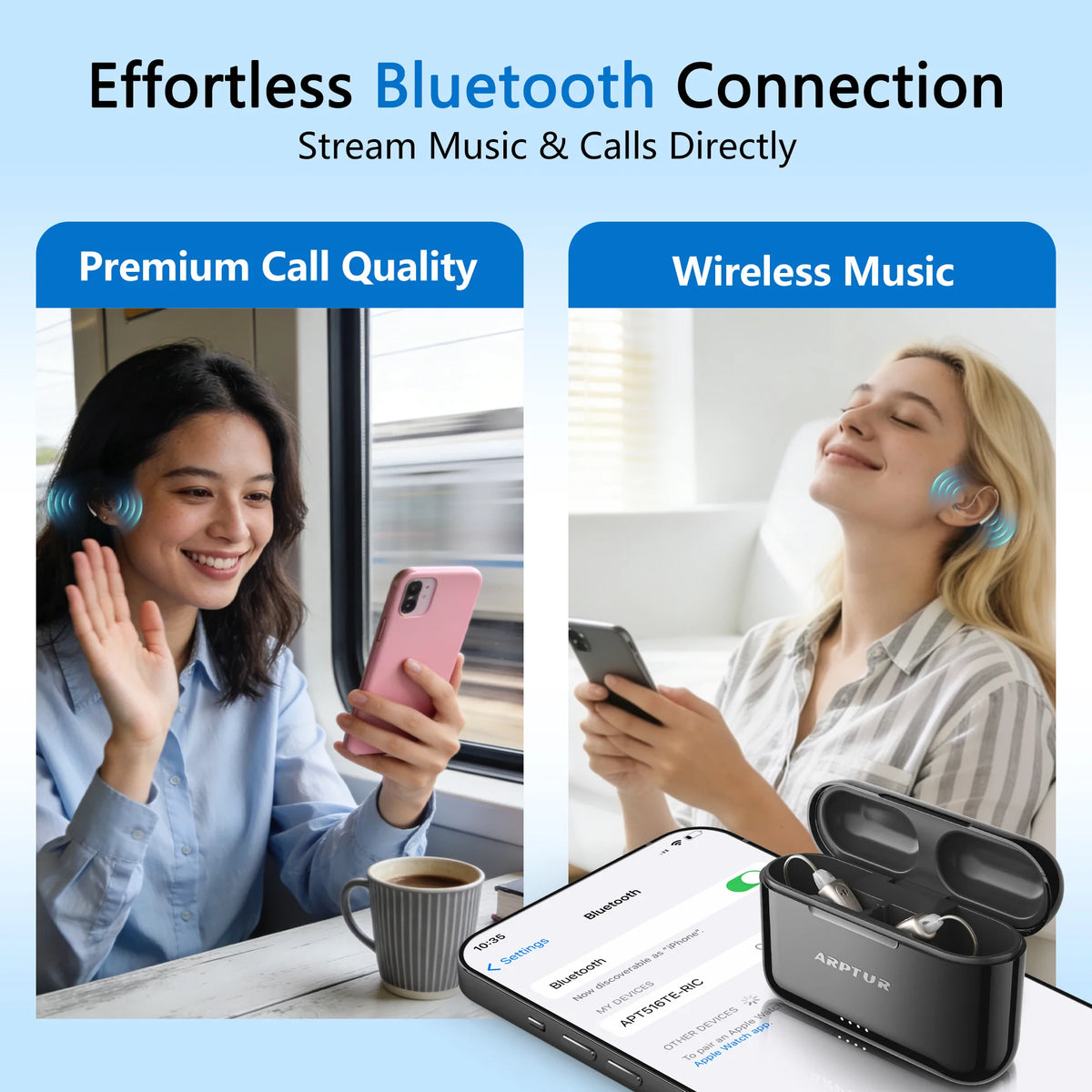 Zepau Rechargeable Digital Hearing Aids With Smart App Control