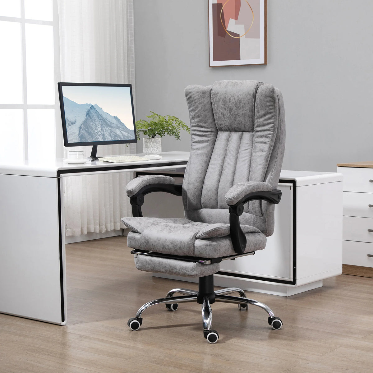 Massage Office Chair With Heat And Six Point Massage, Adjustable