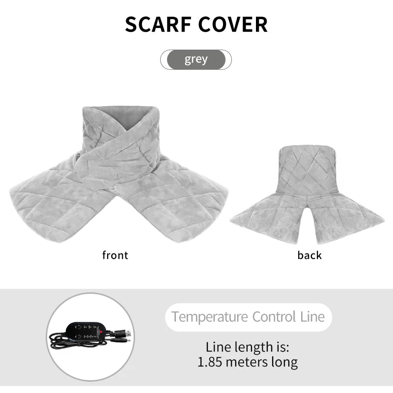 Electric Heating Shoulder Neck Wrap Fatigue Relief Relaxation Massager