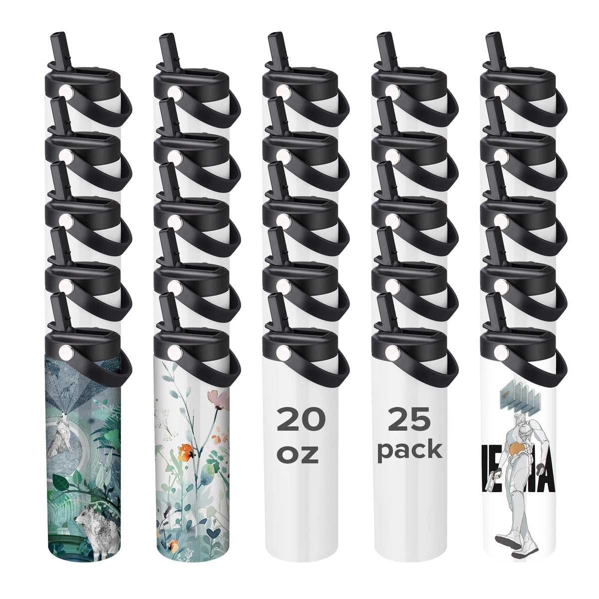 Fastsub Sublimation Blank Vacuum Tumbler With Flip Lid