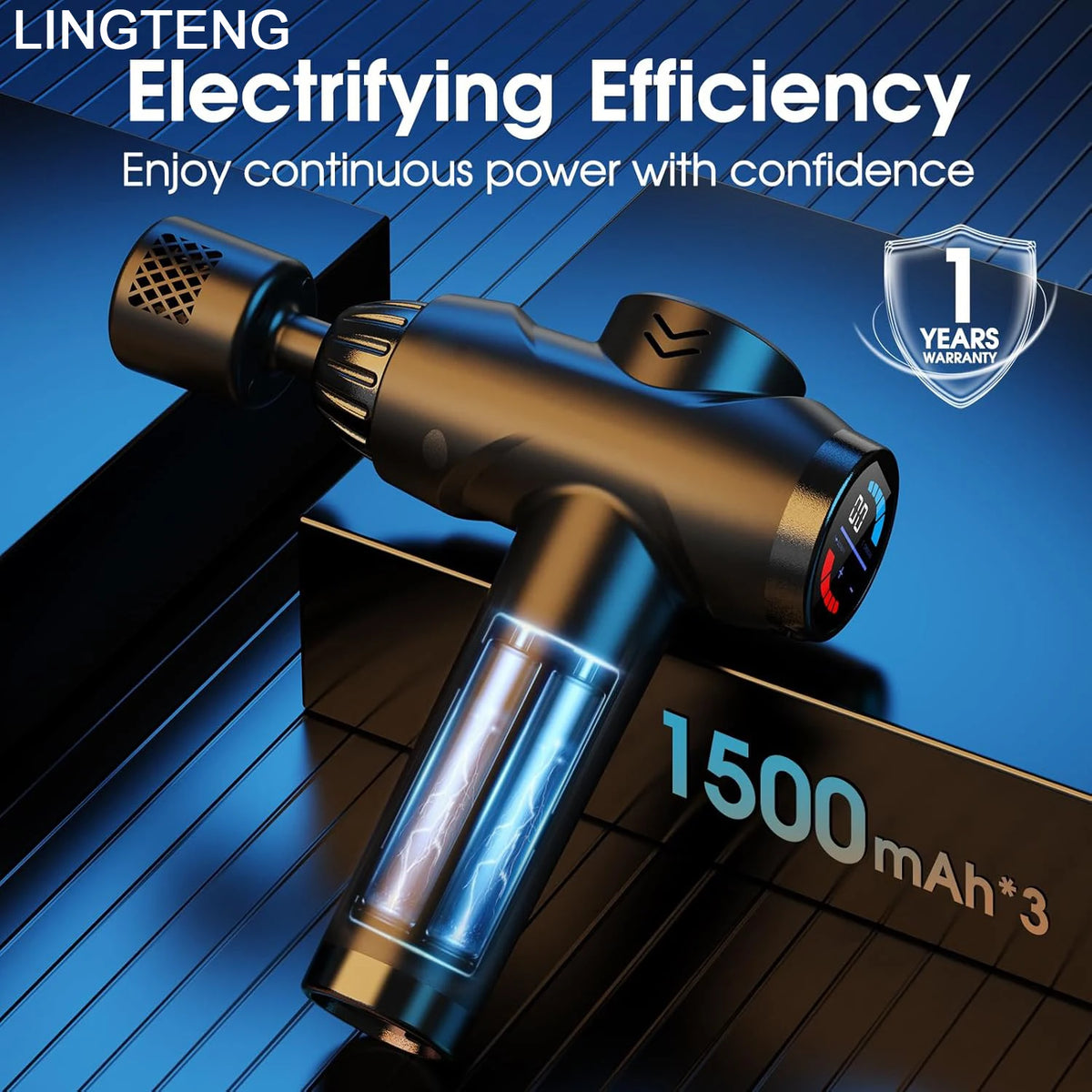 LINGTENG Massage Gun With Hot And Cold Functions Deep Tissue