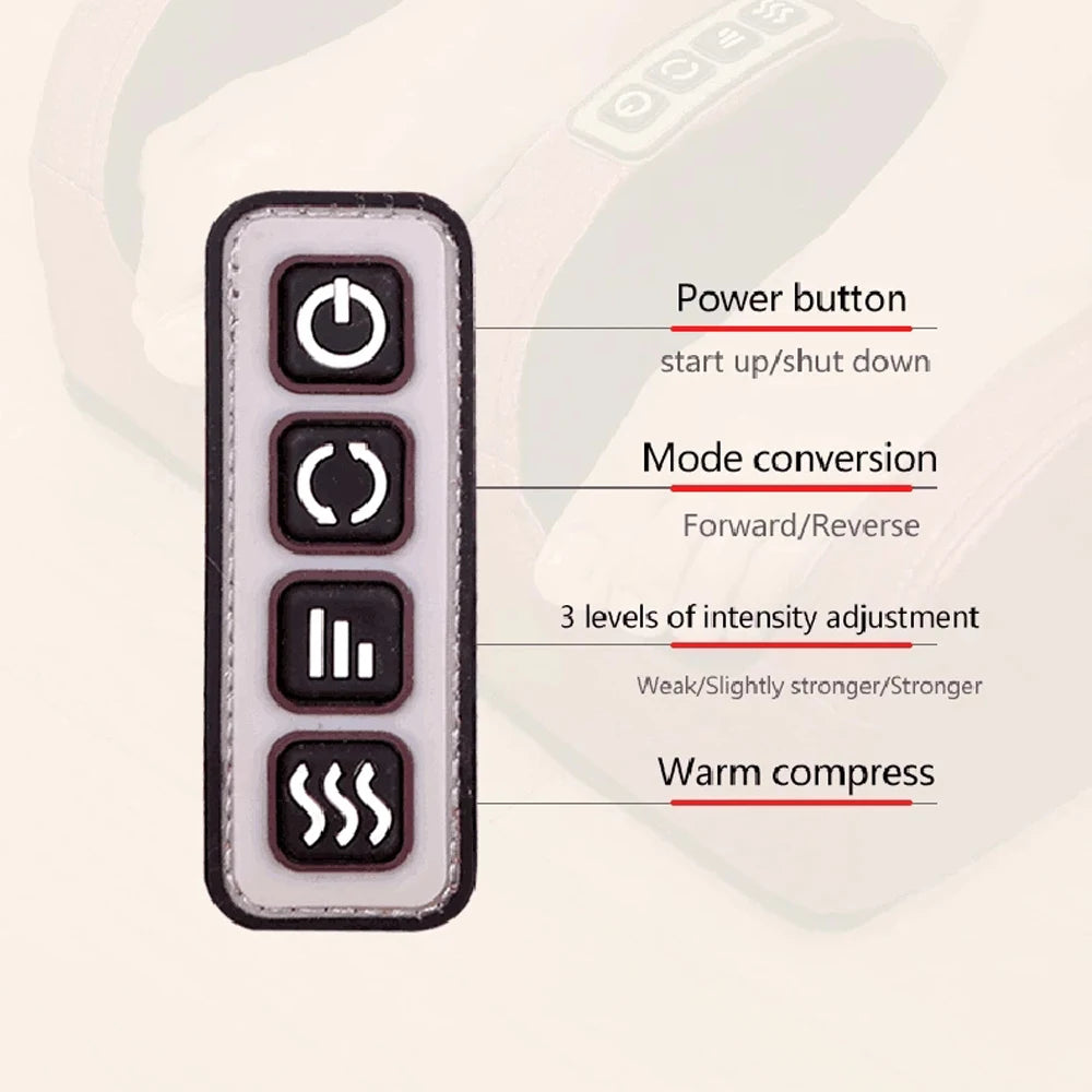 Monclique Electric Foot Massager With Shiatsu Heat Therapy