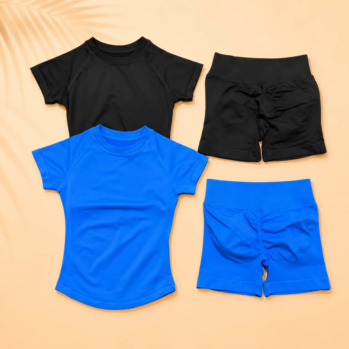 Women Seamless Workout Set Compression Top High Waist Leggings