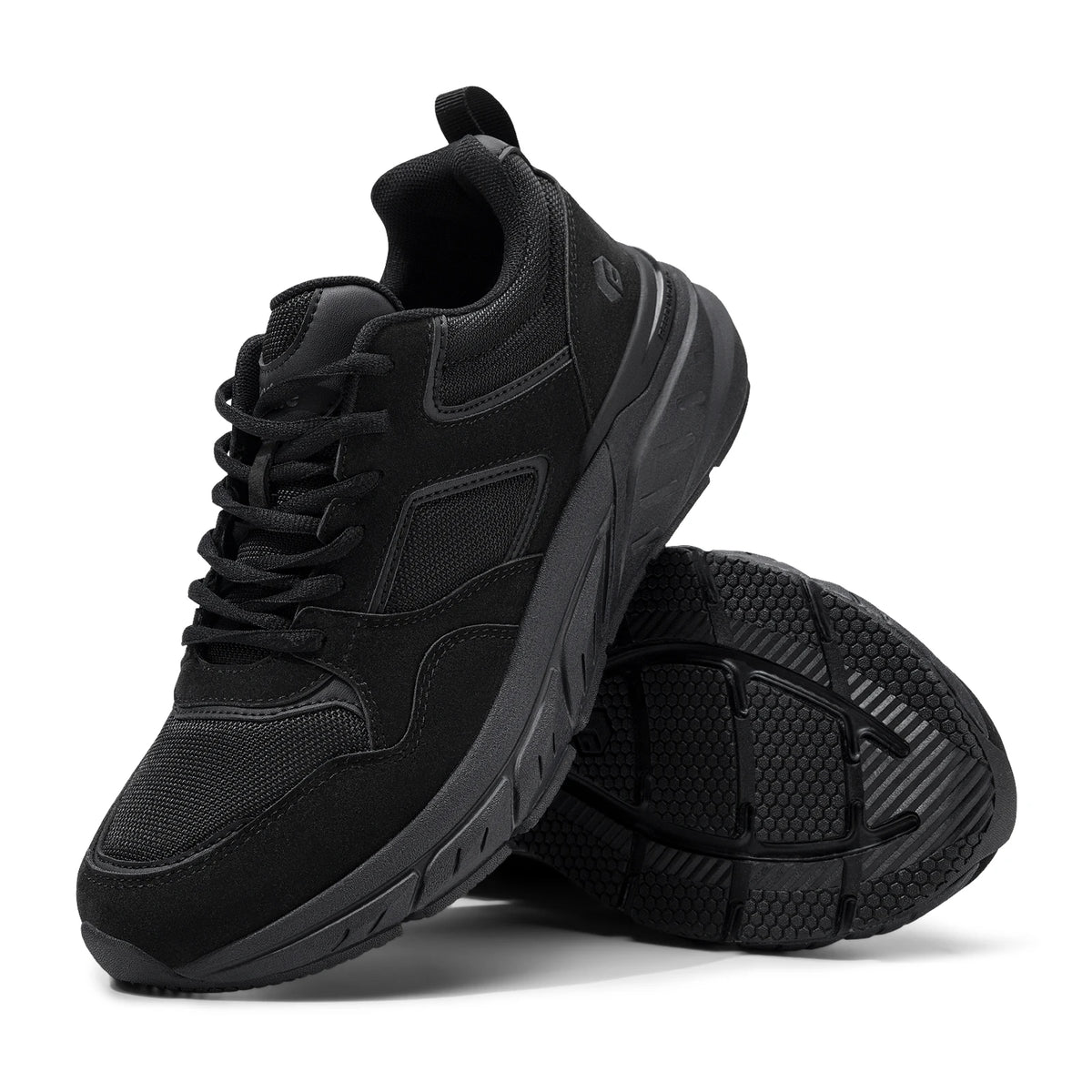 FitVille Newest Walking Shoes for Men Wide Width Sneakers with Arch Support for Flat Feet Heel Pain Relief Plantar Fasciitis