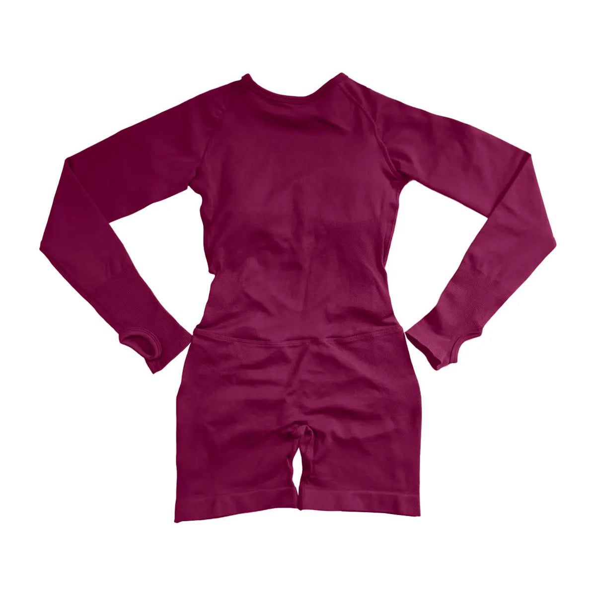 Nclagen Women Seamless One Piece Yoga Jumpsuit Long Sleeve