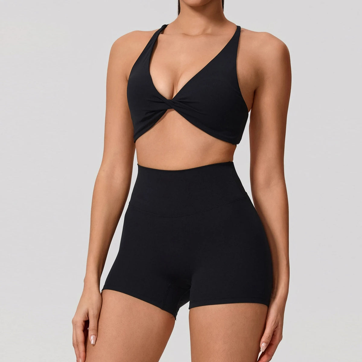 Hearuisavy Women Quick Dry Two Piece Yoga Fitness Athletic Set