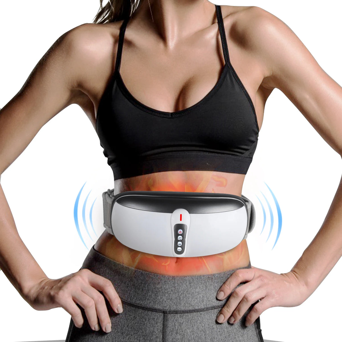 Wireless Slimming Belt Abdominal Massager With 4 Vibration Modes Heating