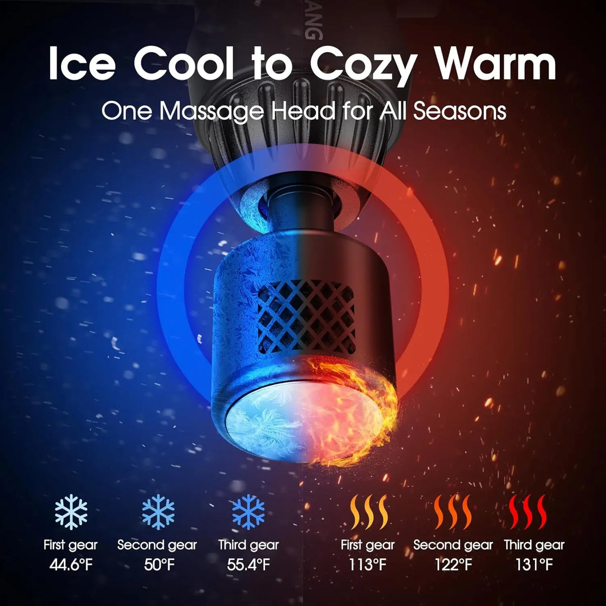 LINGTENG Massage Gun With Hot And Cold Functions Deep Tissue