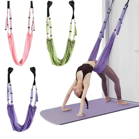 Adjustable Aerial Yoga Strap Pull Rope For Full Body Stretching