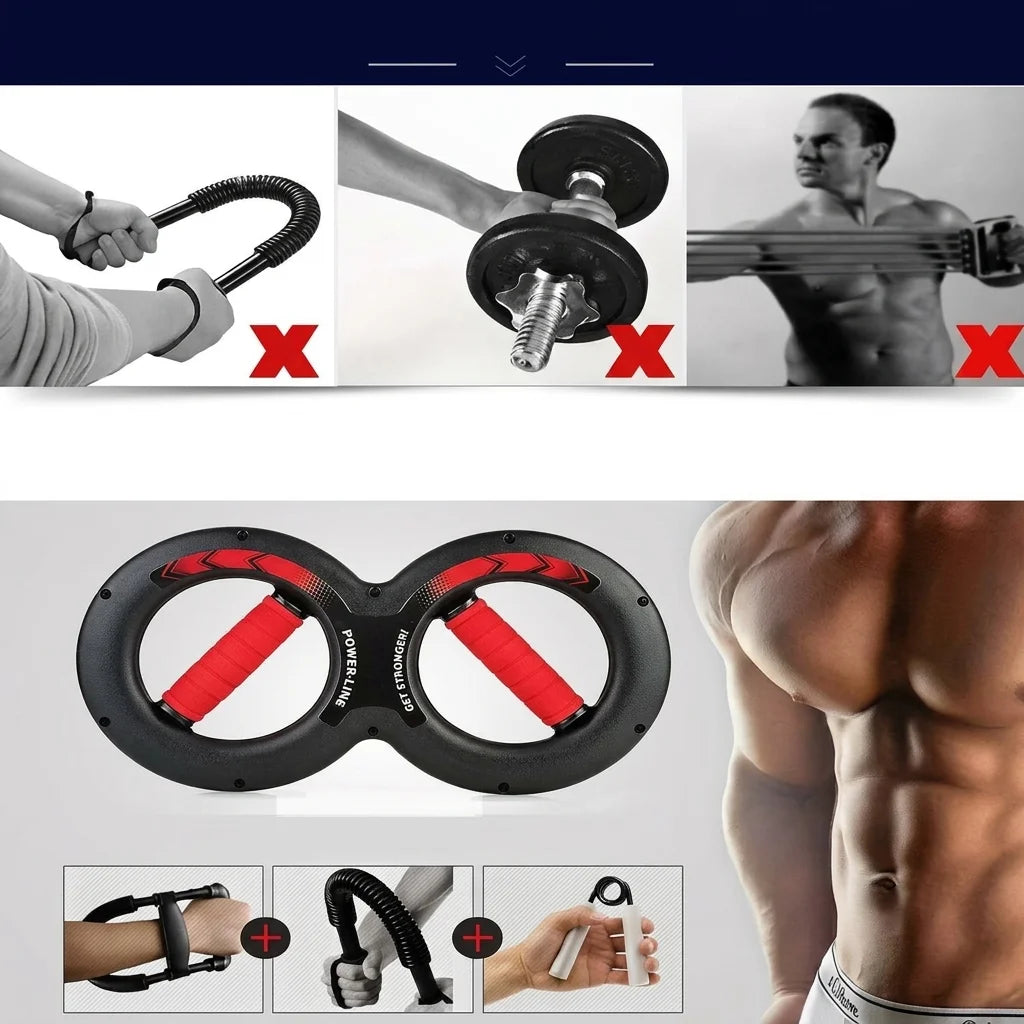 8 Shaped Arm Strength Trainer Wrist Forearm Exerciser