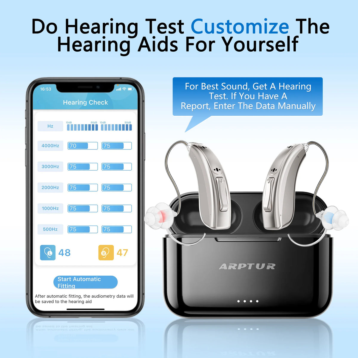 Zepau Rechargeable Digital Hearing Aids With Smart App Control