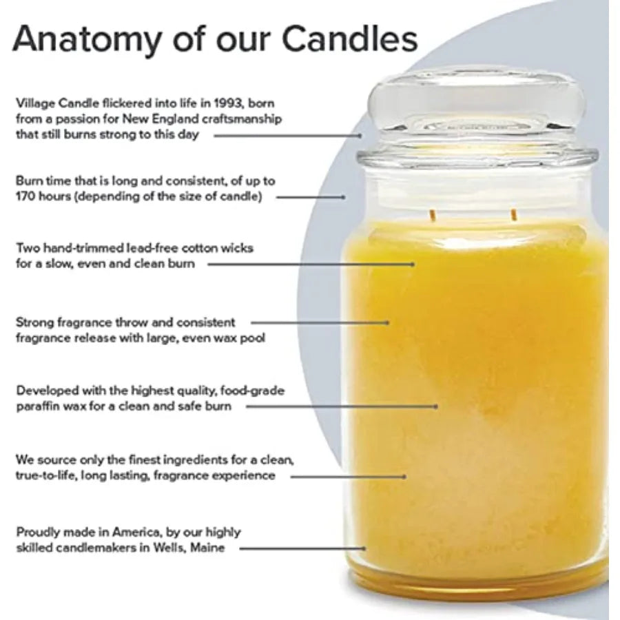 Eucalyptus Mint Large Glass Apothecary Jar Scented Candle, 21.25 oz, Green