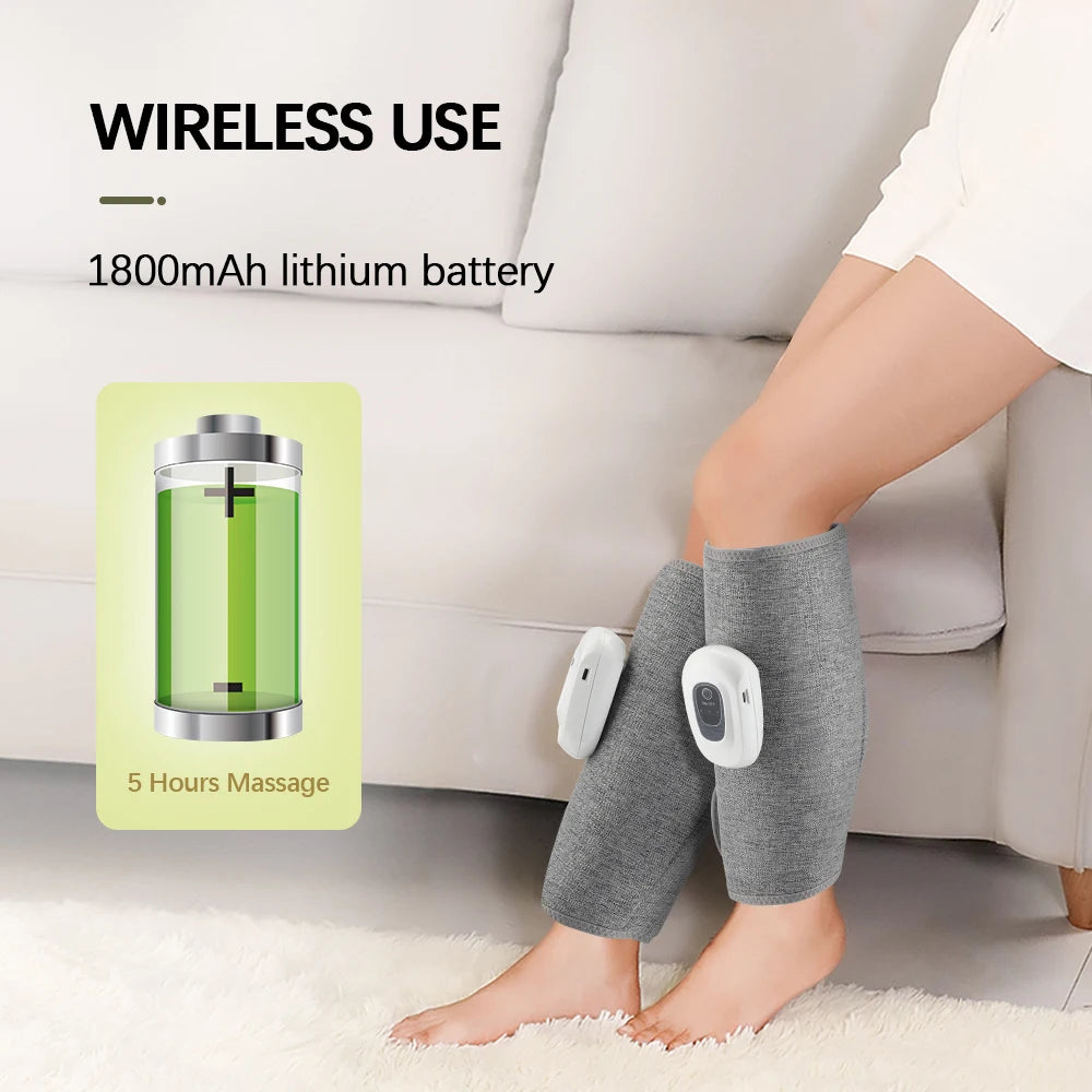 Hailicare Wireless Air Compression Calf And Leg Massager