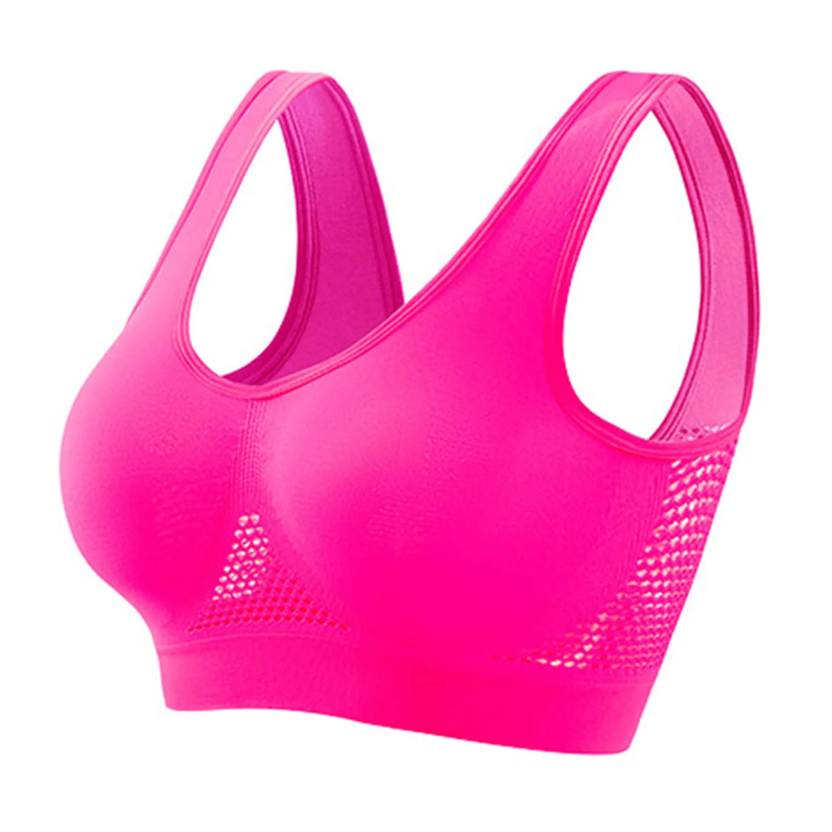 Womens High Support Racerback Sports Bra For Running Yoga Fitness