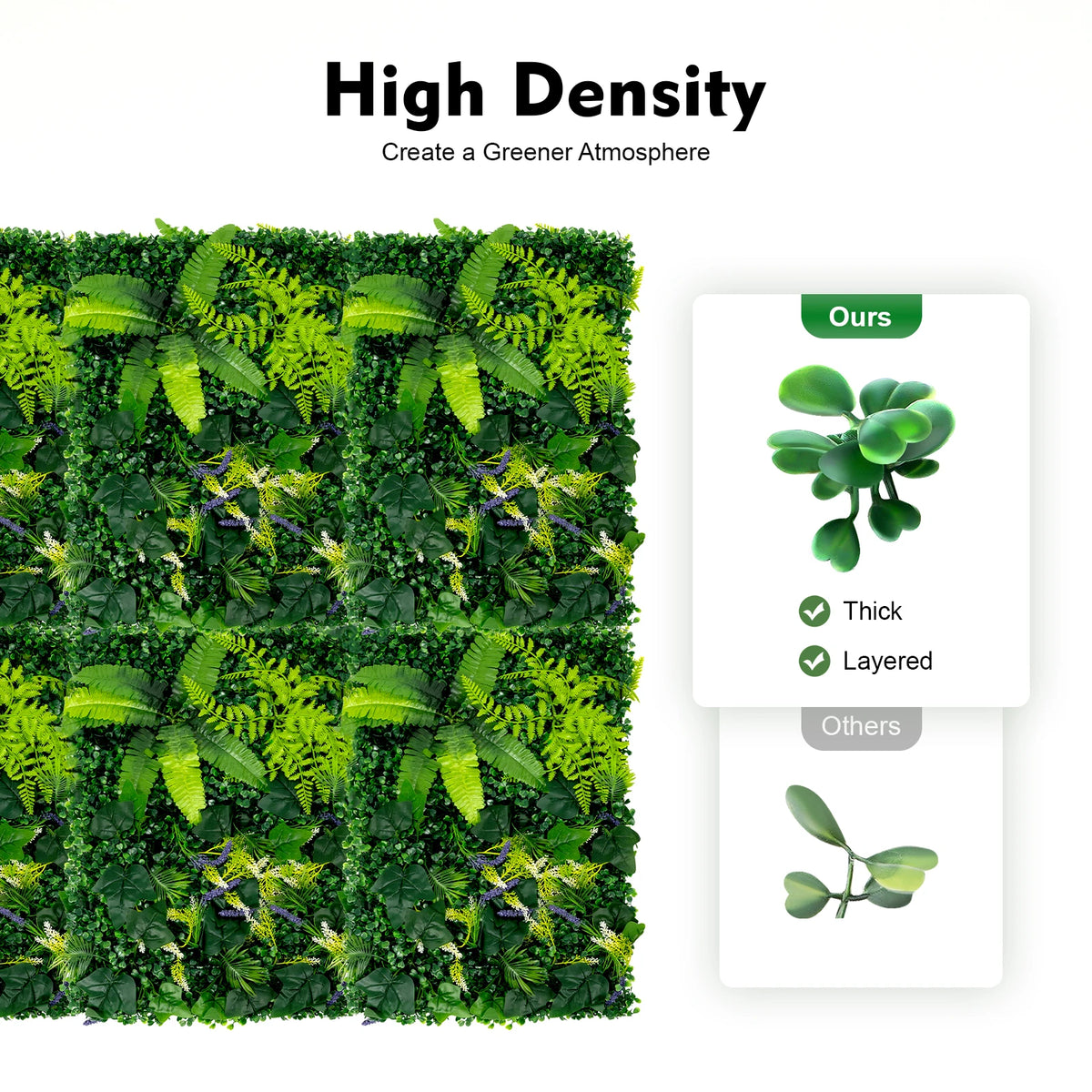 6PCS Artificial Grass Backdrop Wall Greenery For Indoor Outdoor Weddings