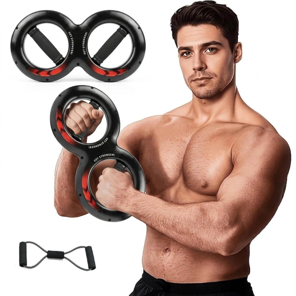 8 Shaped Arm Strength Trainer Wrist Forearm Exerciser