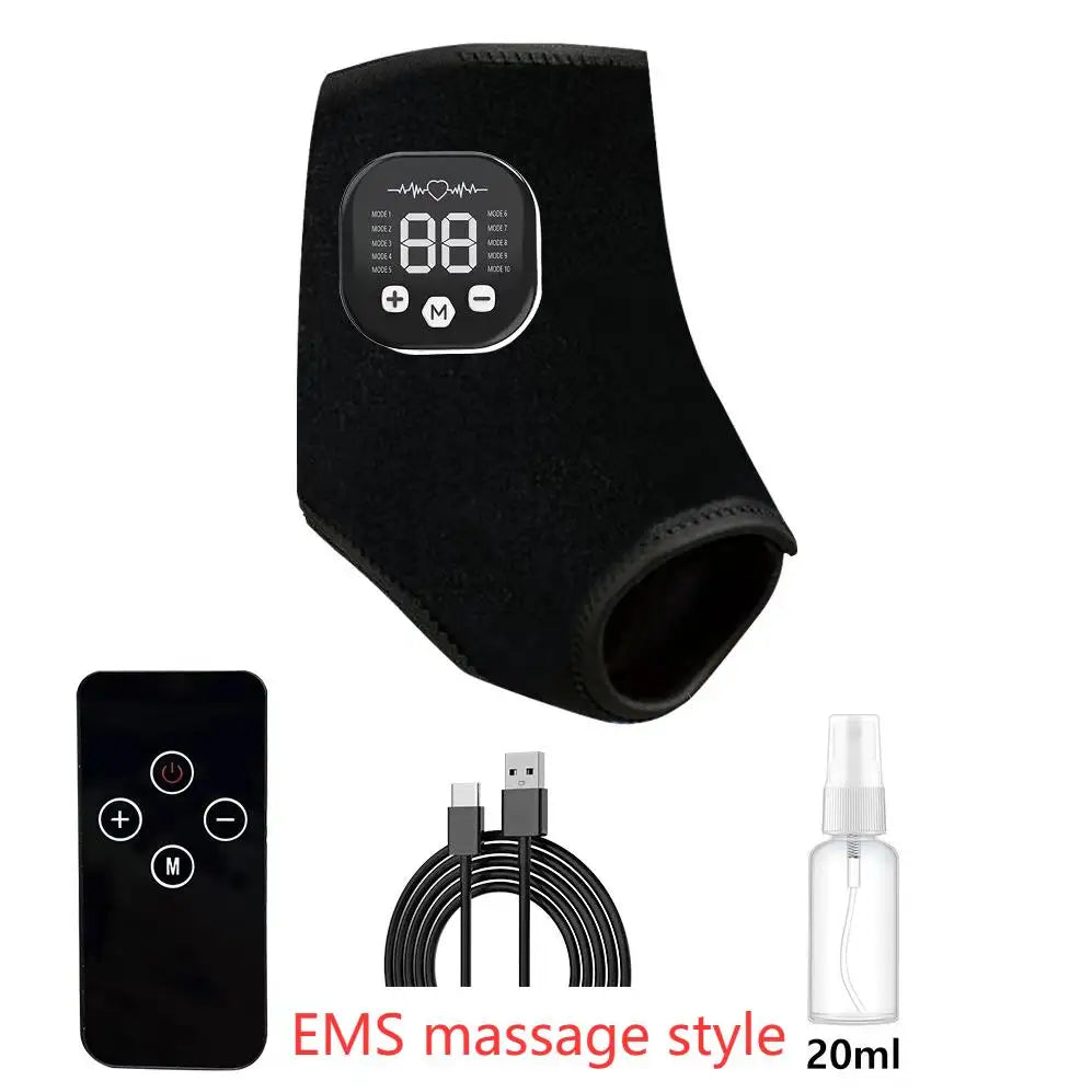 Rechargeable Heated Foot Massager With EMS Muscle Stimulator