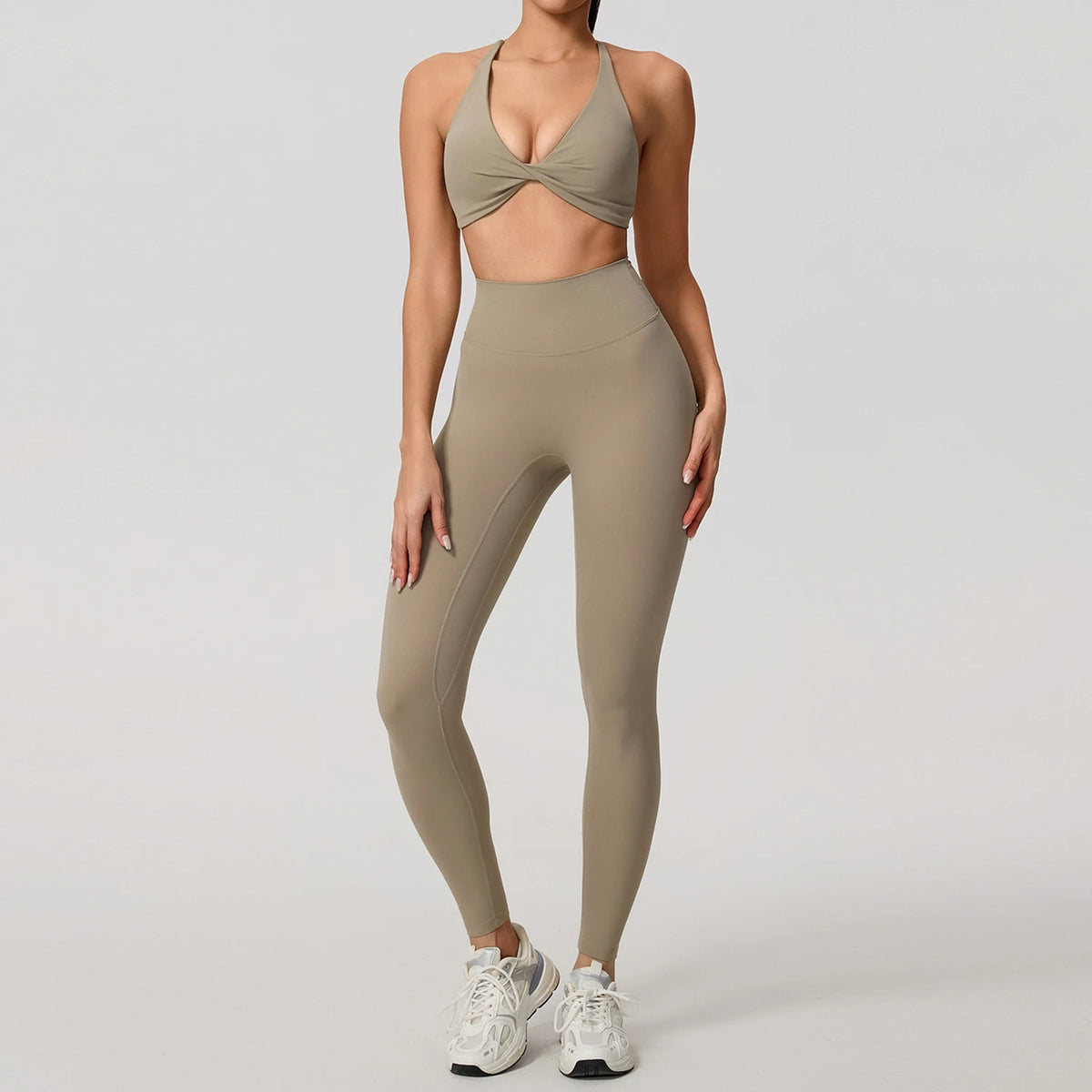 Hearuisavy Women Quick Dry Two Piece Yoga Fitness Athletic Set