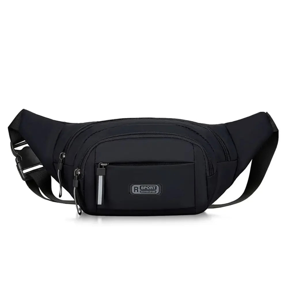 Men Nylon Anti Theft Waist Bag Large Capacity Chest Pack