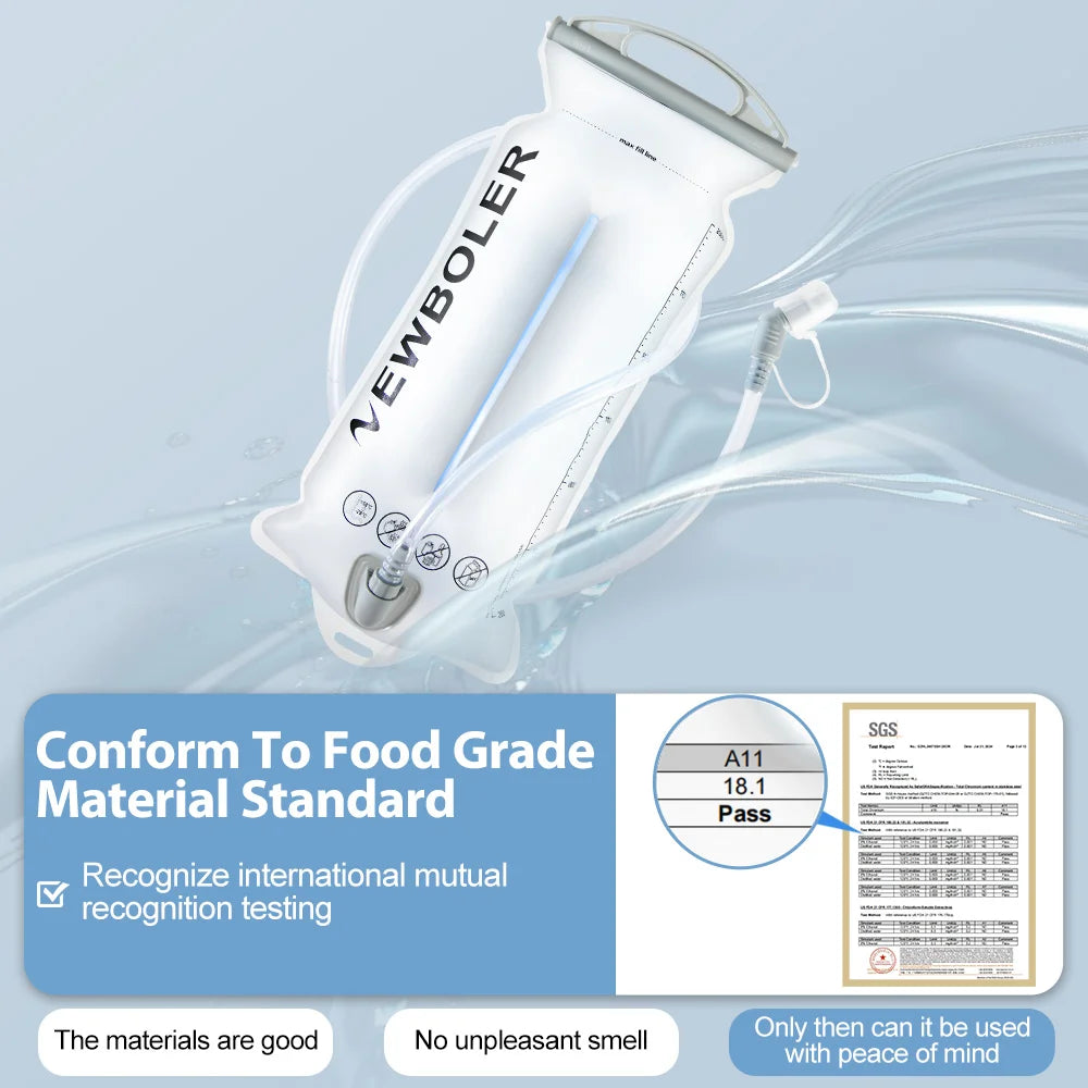 BPA Free PEVA Hydration Bladder Water Reservoir For Outdoor Sports