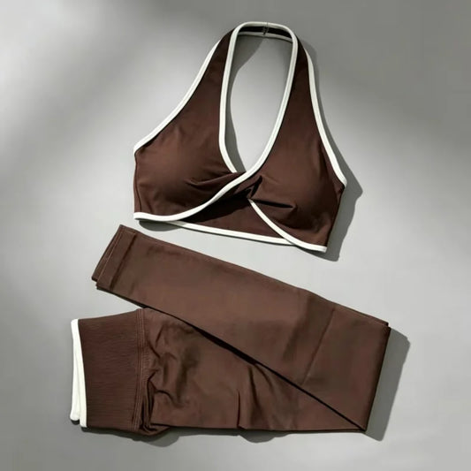Jiacoplane Seamless High Waist Yoga Bra Leggings Workout Set
