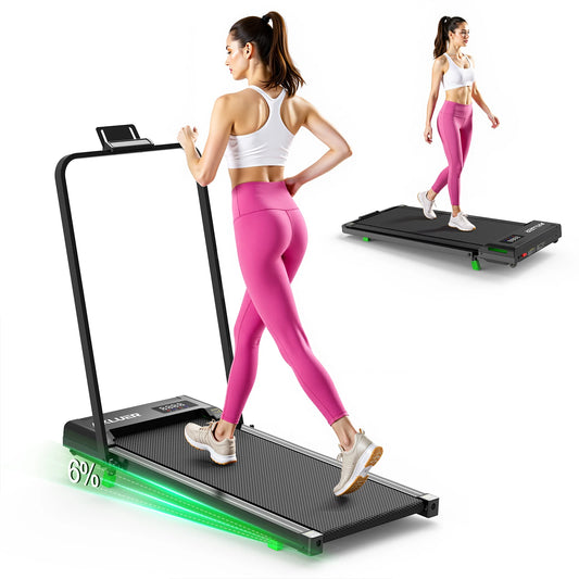 AKLUER Walking Pad Treadmill Under Desk Portable Compact Home Office