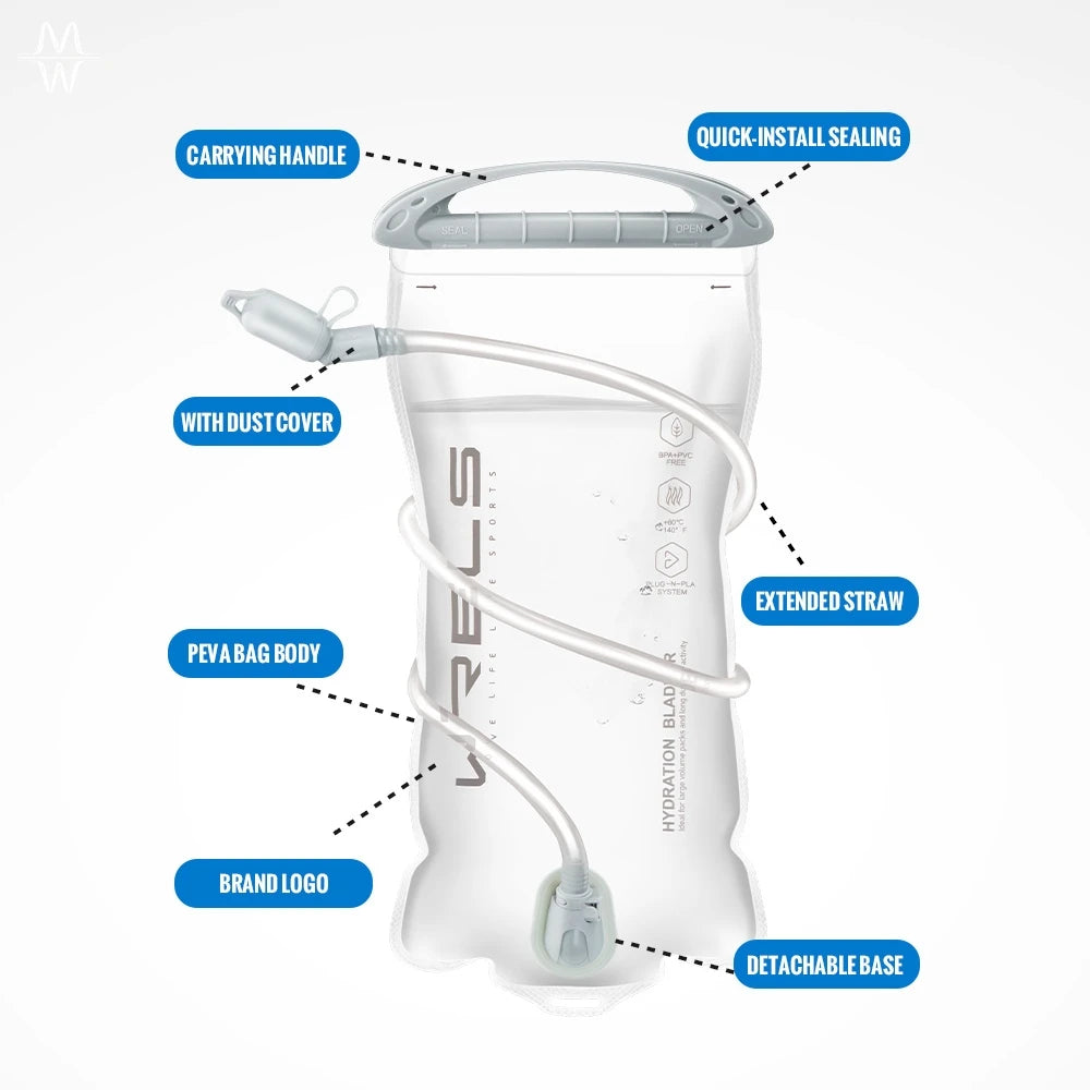 Leakproof Bpa Free Hydration Bladder With Silicone Bite Valve