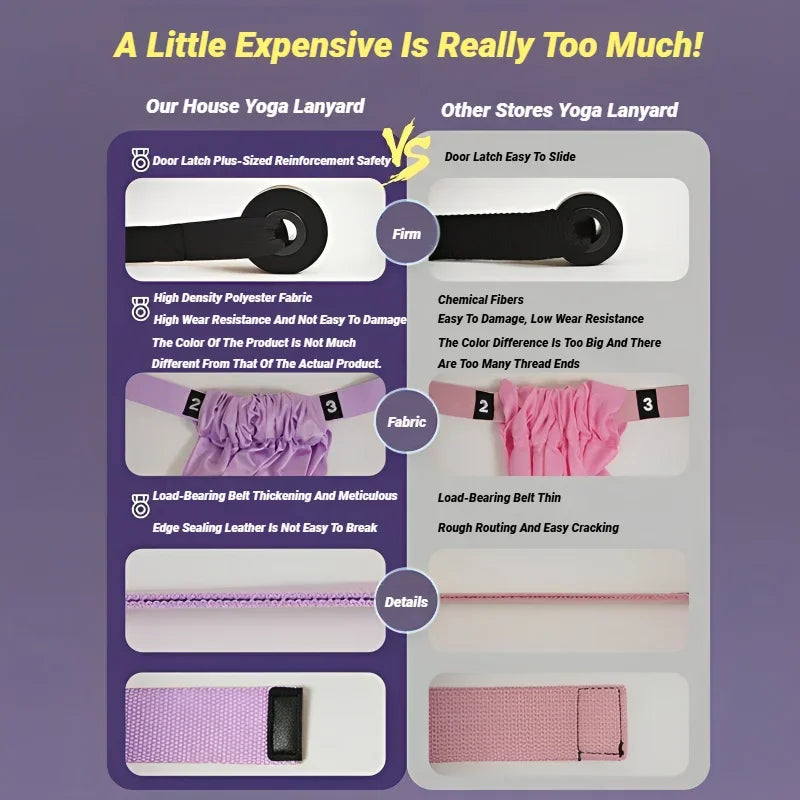 Adjustable Aerial Yoga Strap Pull Rope For Full Body Stretching