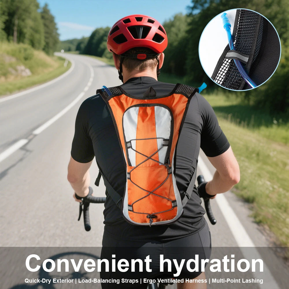 CXMMGG Lightweight Hydration Backpack With Water Bladder For Hiking And Cycling
