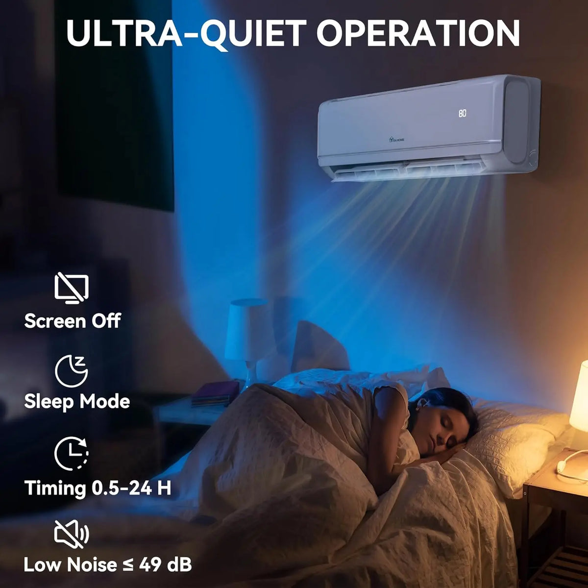 18000 Btu Mini Split Air Conditioner Heating 21 Seer Ductless