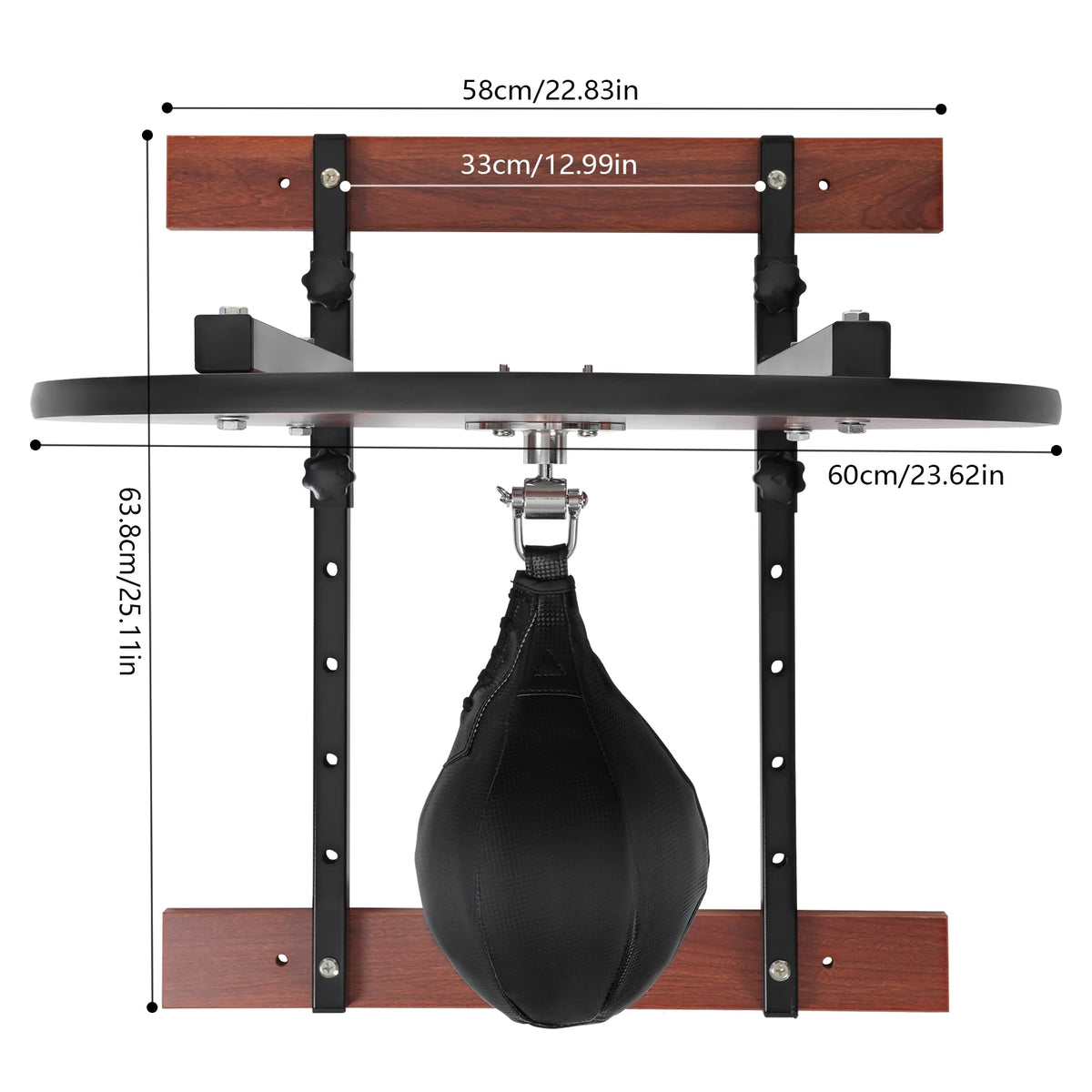 Heavy Duty Adjustable Wall Mount Speed Bag Boxing Training