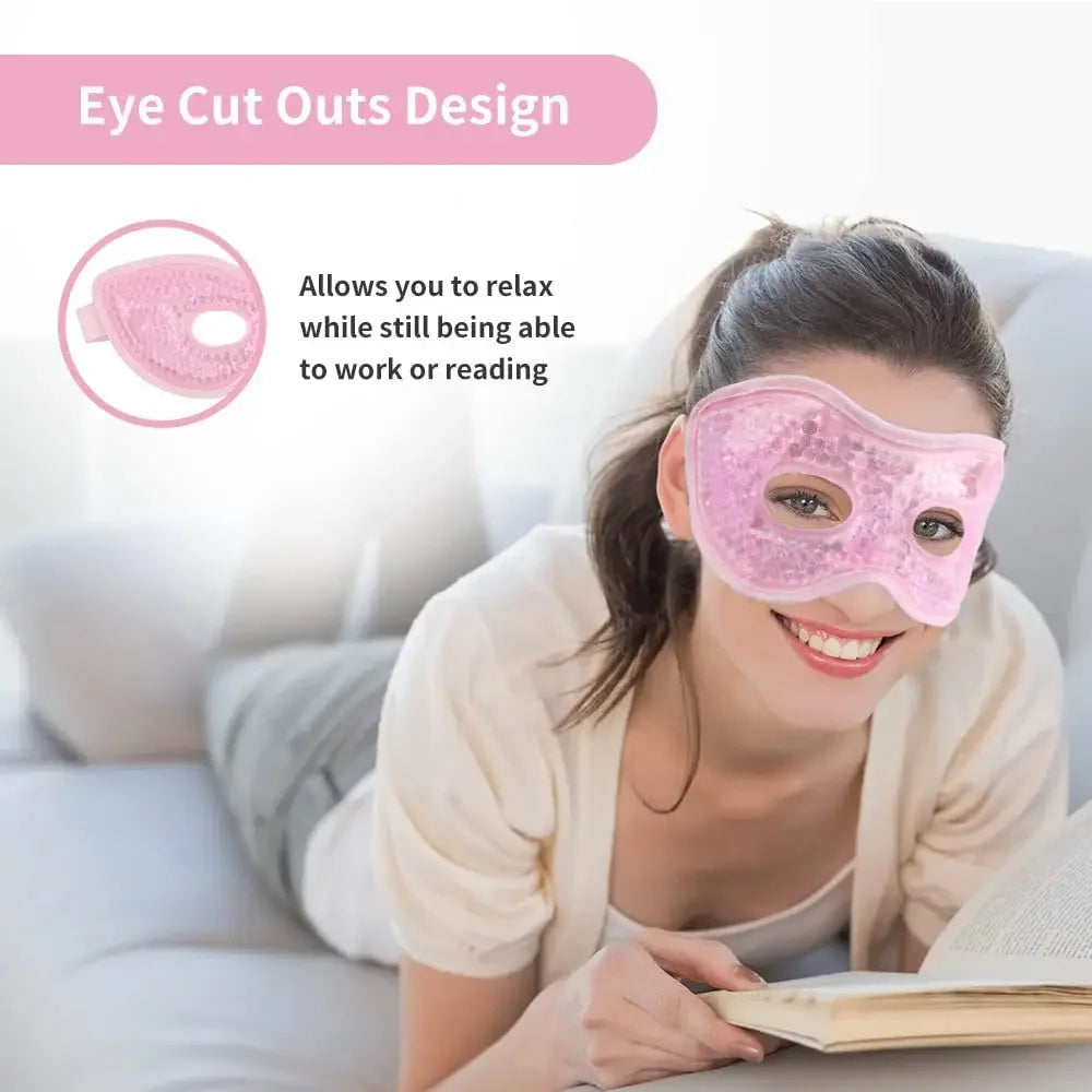 Reusable Cooling Gel Eye Mask For Puffiness And Swelling Relief