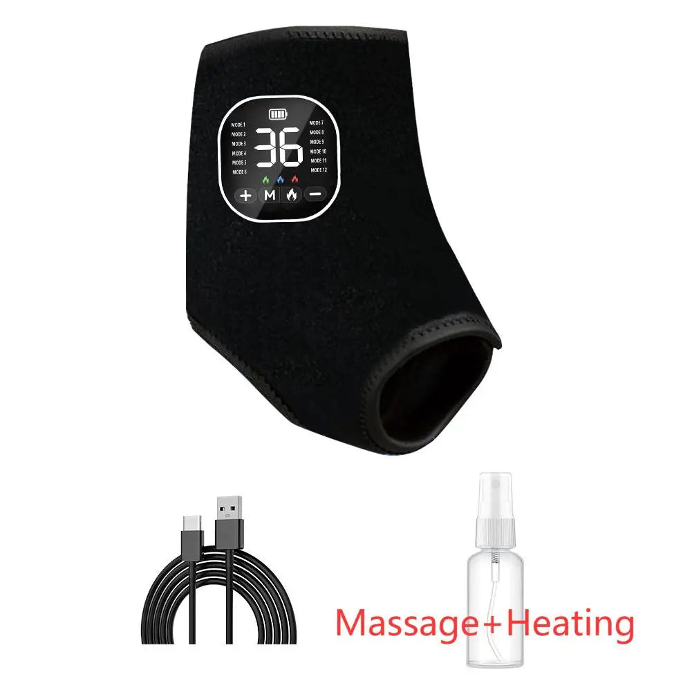 Rechargeable Heated Foot Massager With EMS Muscle Stimulator