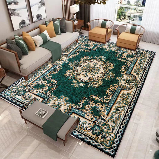 European Retro Carpet Living Room Non Slip Washable Soft Rug