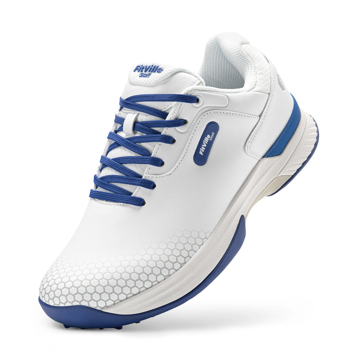 Fitville Wide Men's Golf Shoes Comfortable Non Slip Sneakers