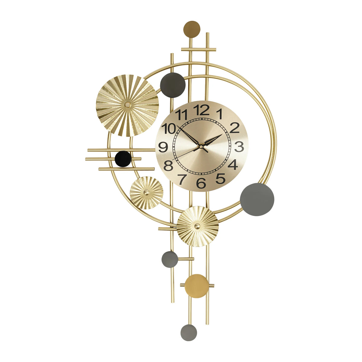 Decorative Wall Clock Silent Non Ticking For Living Room And Office Indoor Decor