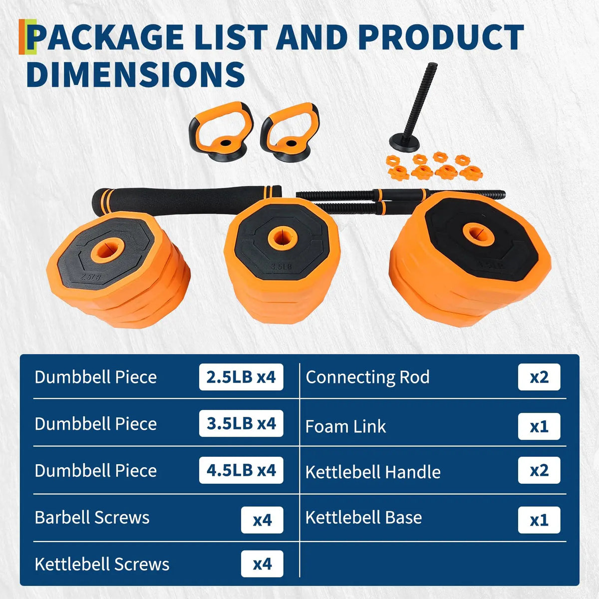 Adjustable Dumbbells 4 In 1 Home Gym Free Weight Set