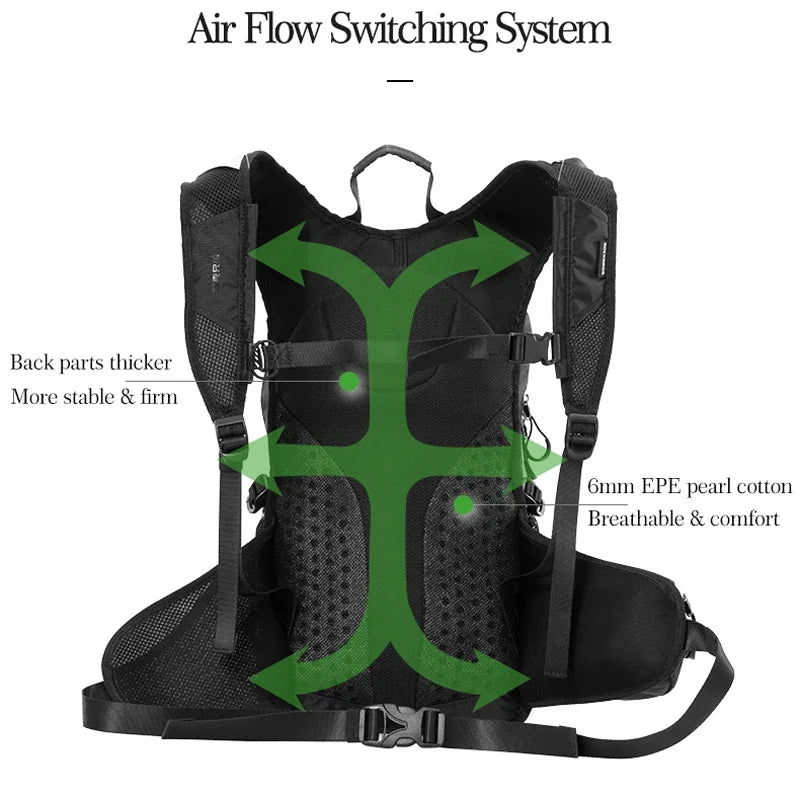 Rockbros Rainproof Hiking Backpack For Cycling And Camping