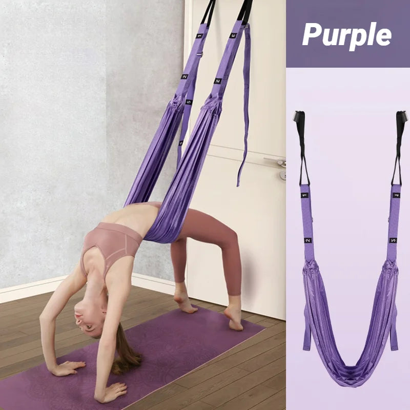 Adjustable Aerial Yoga Strap Pull Rope For Full Body Stretching