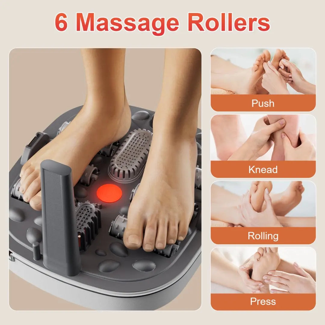 Collapsible Foot Spa Massager Electric Foldable Soaker Tub Remote Control